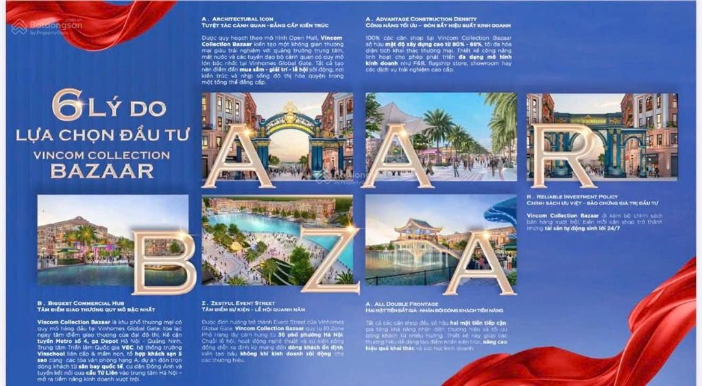 Shophouse "hoa hậu" kinh doanh đắc lợi tại vincom bazaar  view hồ trực diện  36 phố phường