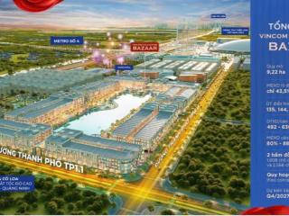 Shophouse "hoa hậu" kinh doanh đắc lợi tại vincom bazaar  view hồ trực diện  36 phố phường