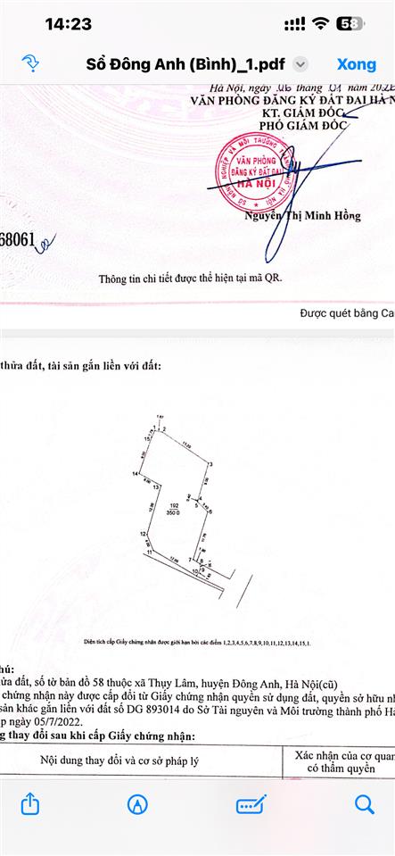 Bán đất tại thụy lâm, 32 triệu / m2, 350 m2, mặt tiền 12m, pháp lý đầy đủ
