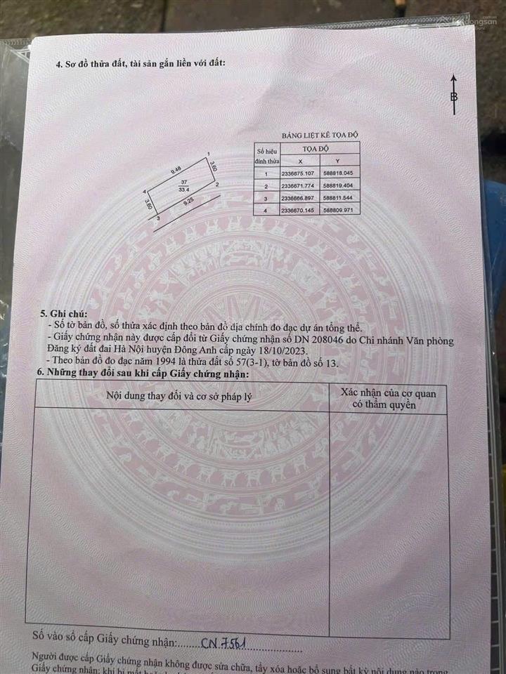 Chỉ 2,6 tỷ sở hữu ngay lô đất đẹp, vị trí tiềm năng tại cổ loa đông anh. gần thị trấn đông anh