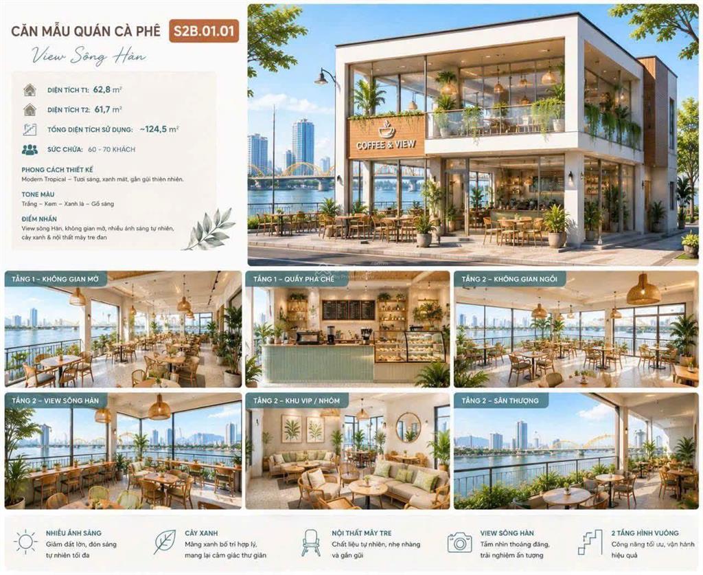 Shophouse sonata ven sông hàn, kinh doanh cực tốt