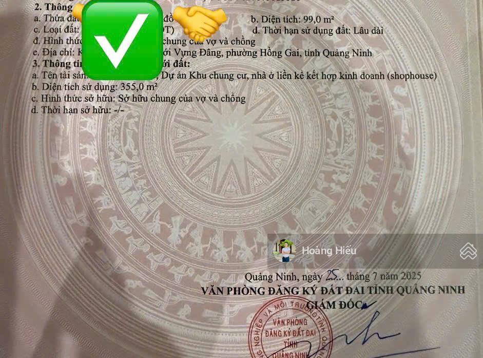 Bán căn liền kề, kđt mới vựng đâng, cienco 5 hạ long, 2 lô góc 3 mặt đường, kinh doanh, 99m2, 4t