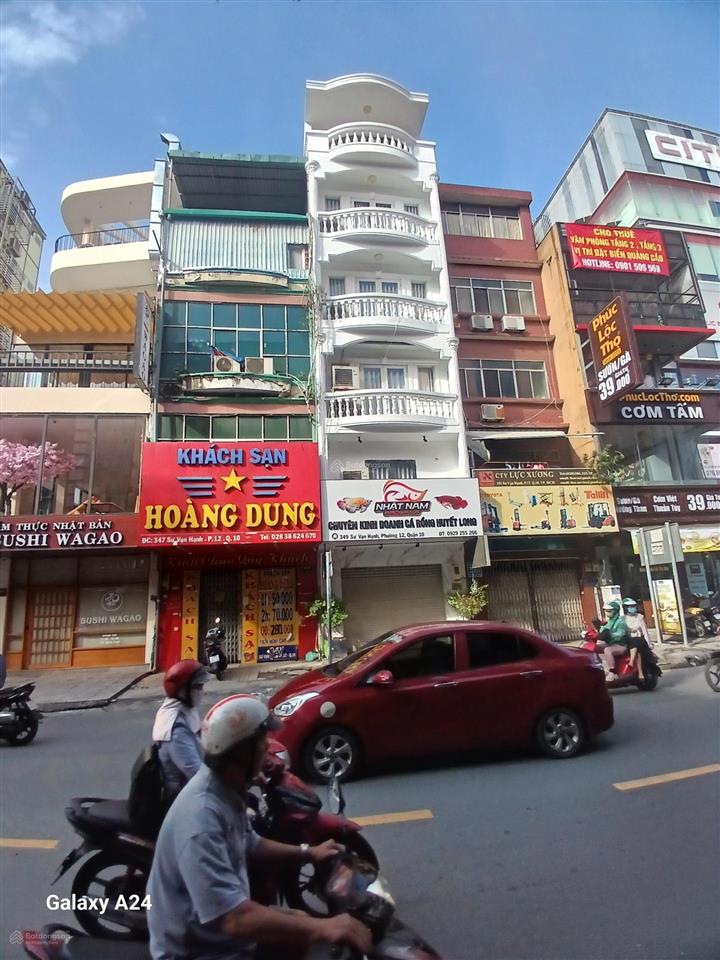 Bán nhà sư vạn hạnh 72m²  khách sạn 5 tầng  15 phòng  quận 10  giá 37.5 tỷ