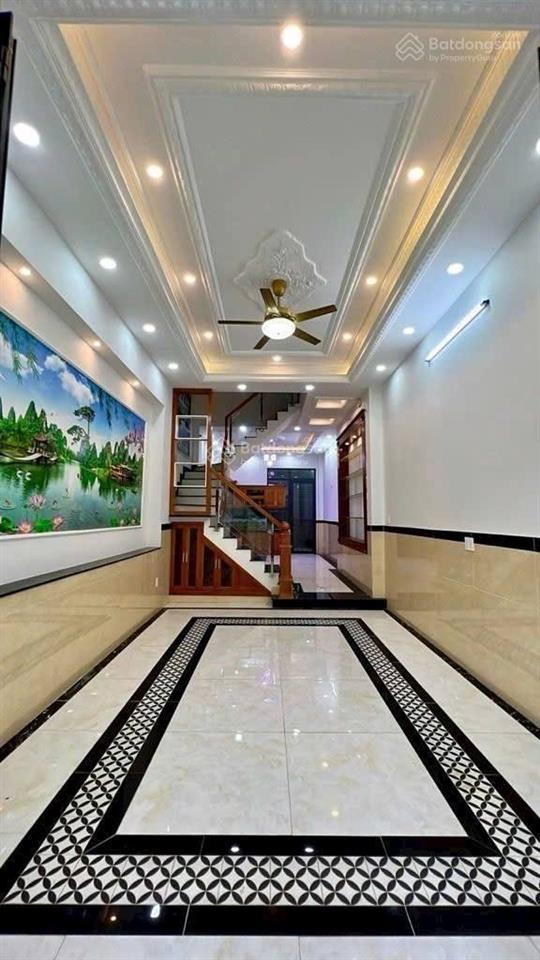 Nhà mới 4 tâng, dt (4x16,2)m2, hẻm xe hơi thông, liên khu 56, bình tân, giá 6,7 tỷ còn tl