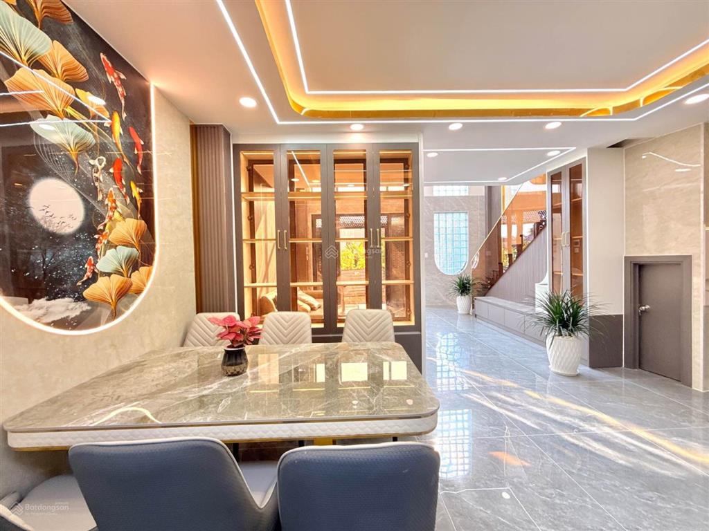 (53)  nhà mới xây thạnh lộc 15  full nội thất  55m2  gần chợ cầu đồng  5,98 tỉ