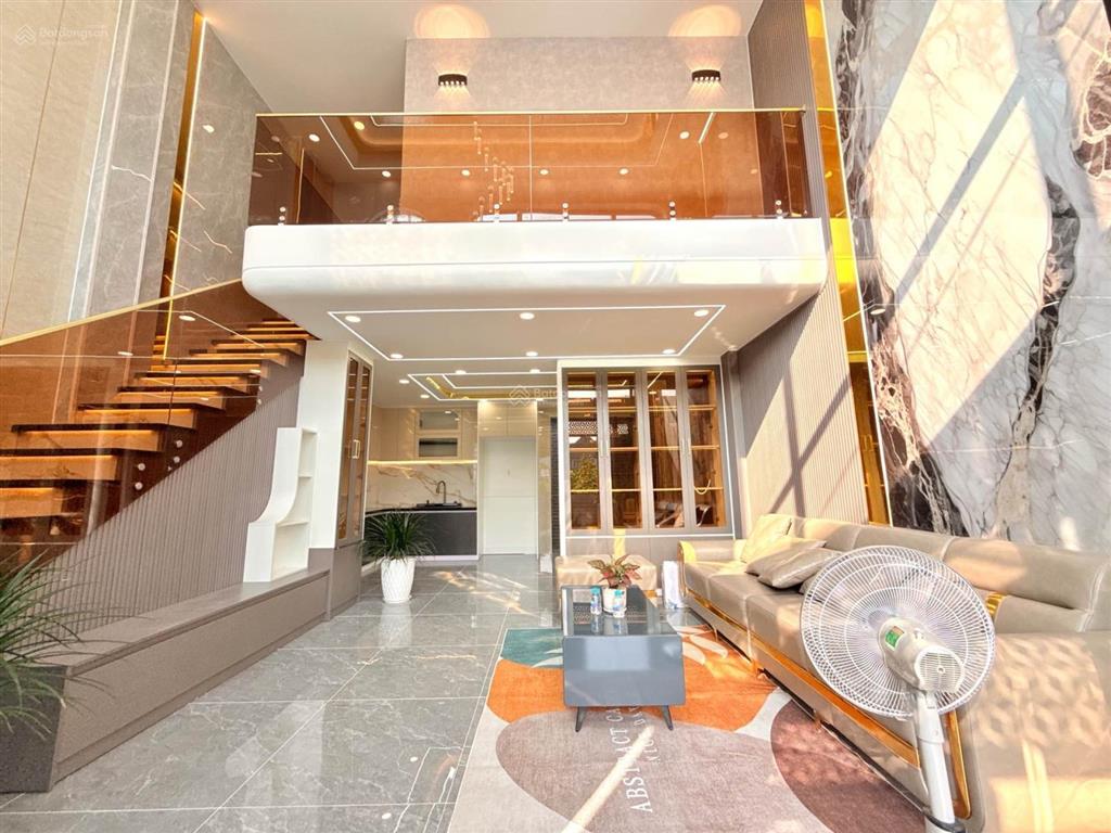 (53)  nhà mới xây thạnh lộc 15  full nội thất  55m2  gần chợ cầu đồng  5,98 tỉ