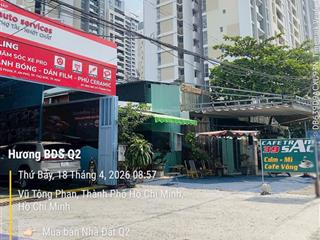 Đất mặt tiền đường lớn. vũ tông phan quận 2