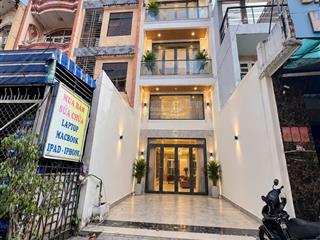 Nhà mới 5 tầng, 4pn, 4wc  hxh 6m lê quang định  ngang 5m, nở hậu 7m, cn 44m2  giá 8,3 tỷ