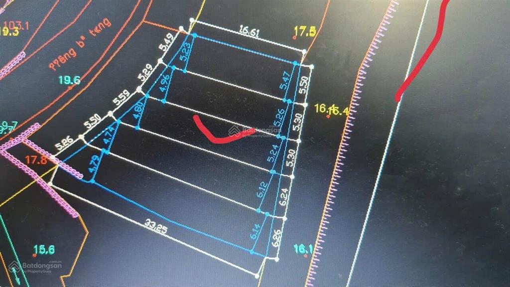 Đất nền mặt đường bắc sơn tổng 116,6m2 có 60m2 xây dựng