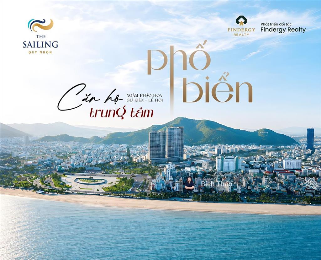Chỉ 46 tr/m2 sở hữu lâu dài căn hộ the sailing quy nhơn, ck lên đến 17%, htls 0% trong 12 tháng