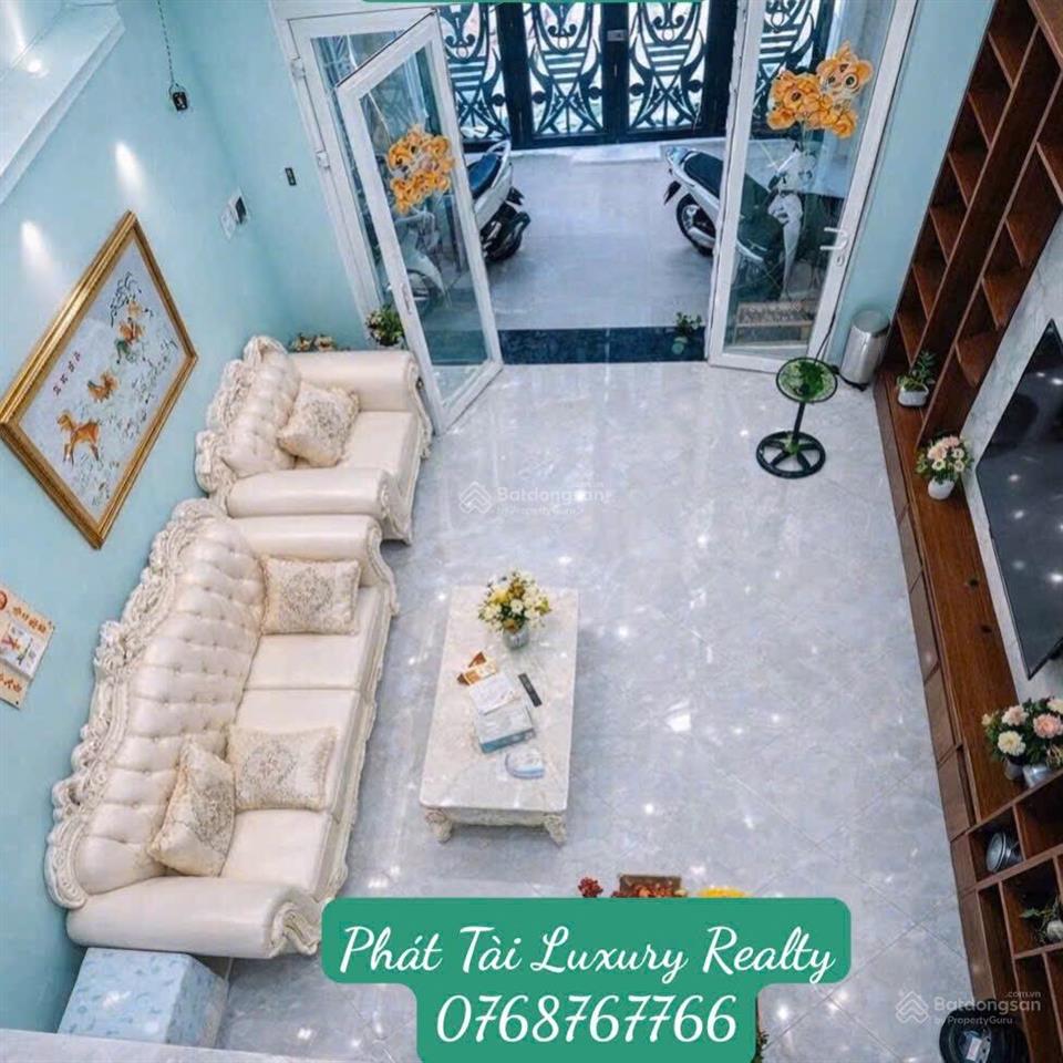 Nhà đẹp 4 tầng 82m2 3pn hẻm xe hơi 5m  nội thất cao cấp  cách cầu phước long 300m  chỉ 7.9 tỷ tl