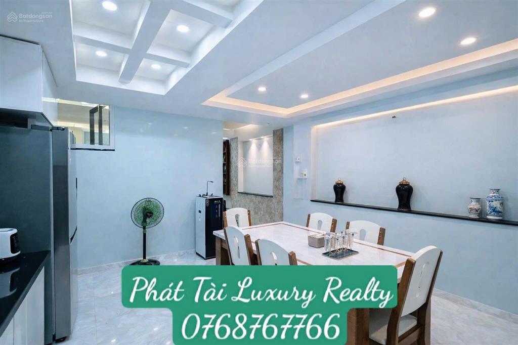 Nhà đẹp 4 tầng 82m2 3pn hẻm xe hơi 5m  nội thất cao cấp  cách cầu phước long 300m  chỉ 7.9 tỷ tl