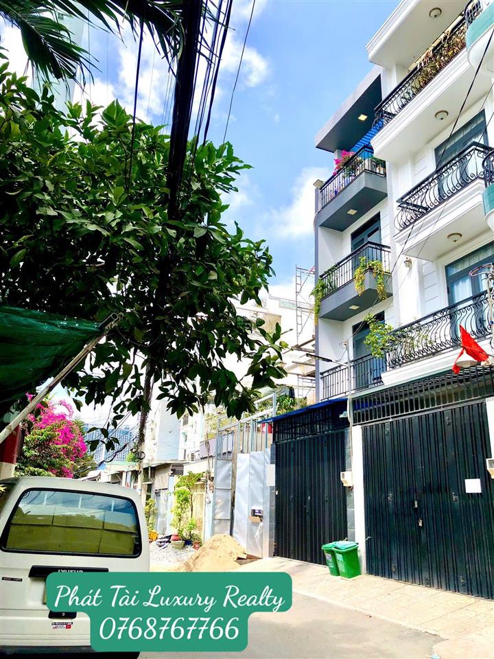 Nhà đẹp 4 tầng 82m2 3pn hẻm xe hơi 5m  nội thất cao cấp  cách cầu phước long 300m  chỉ 7.9 tỷ tl