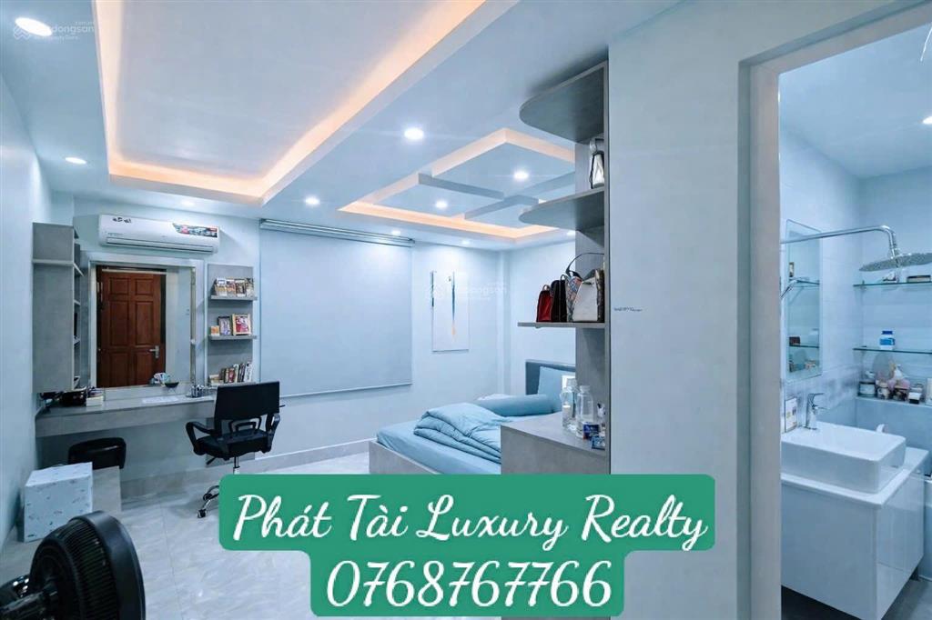 Nhà đẹp 4 tầng 82m2 3pn hẻm xe hơi 5m  nội thất cao cấp  cách cầu phước long 300m  chỉ 7.9 tỷ tl