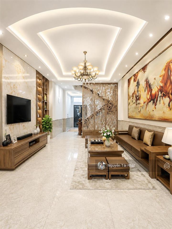 Nhà đẹp 4 tầng 63m2 4pn  đường nhựa 9m  nội thất xịn  cách cầu phú mỹ 2 chỉ 1km  nhỉnh 12 tỷ tl