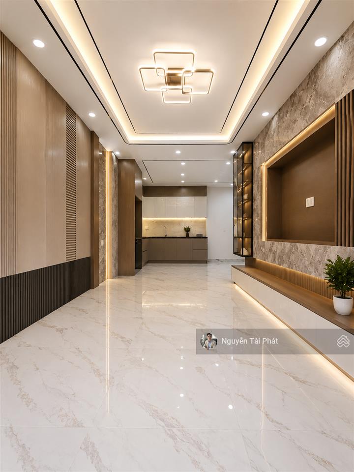 Nhà đẹp 3 tầng 50m2 cách hxh 30m  2pn rộng  full nội thất đẹp  shr, khu an ninh, giá 4.980 tỷ tl