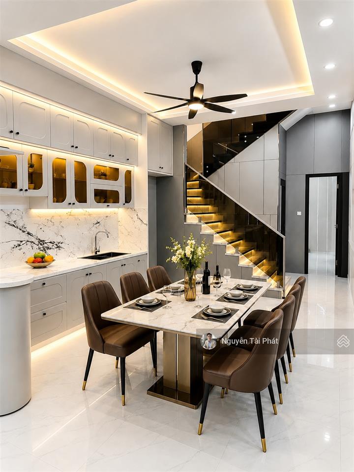 Nhà đẹp 2 tầng 52m2 3pn rộng  1pn trệt, full nội thất đẹp, ngang 4.2m  200m ra mặt tiền  5,95tỷ