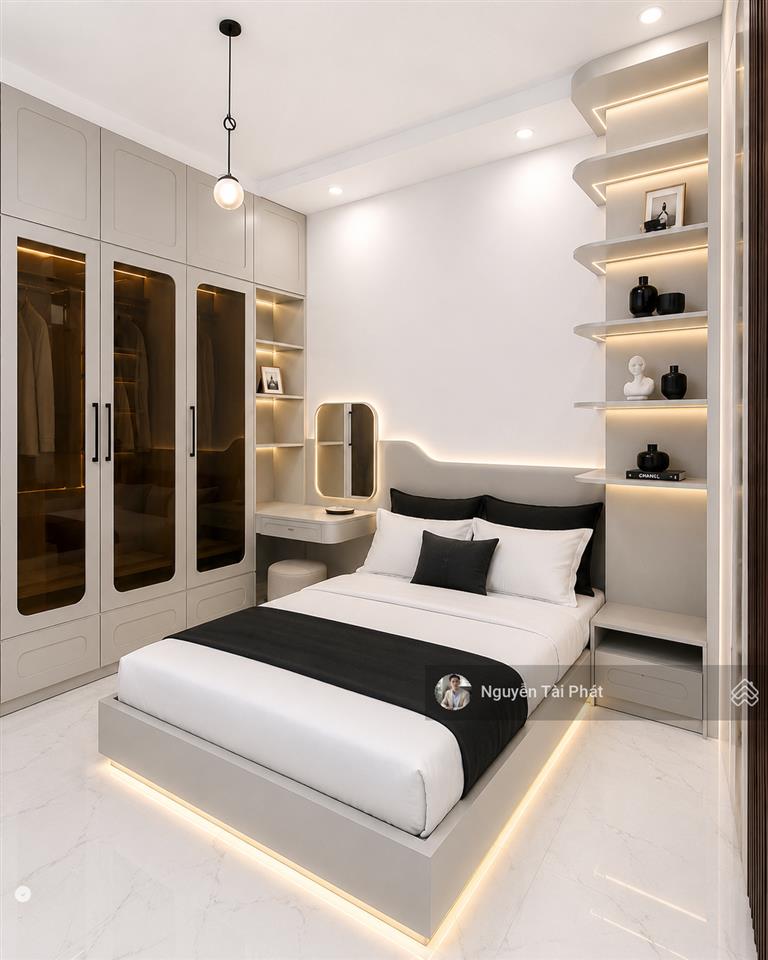 Nhà đẹp 2 tầng 52m2 3pn rộng  1pn trệt, full nội thất đẹp, ngang 4.2m  200m ra mặt tiền  5,95tỷ