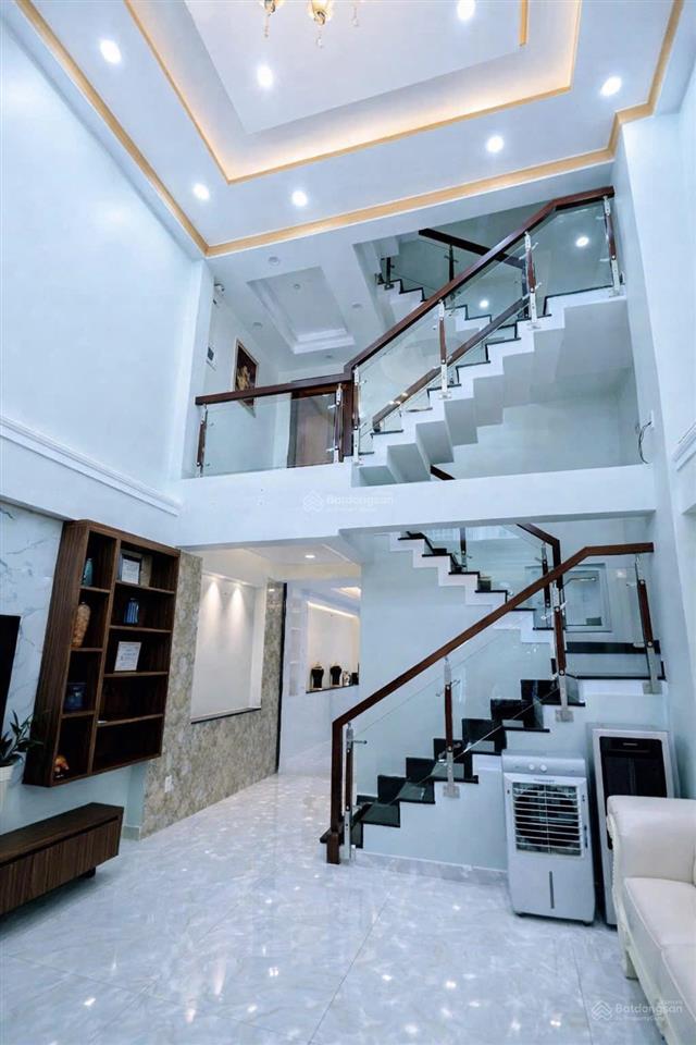 Nhà đẹp 4 tầng 74.7m2 3pn hẻm xe hơi 5m  nội thất cao cấp  cách cầu phước long 300m  chỉ 7,9 tỷ