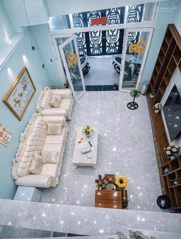 Nhà đẹp 4 tầng 74.7m2 3pn hẻm xe hơi 5m  nội thất cao cấp  cách cầu phước long 300m  chỉ 7,9 tỷ