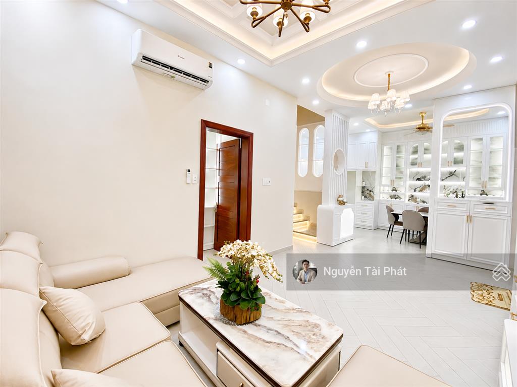 Nhà đẹp 2 tầng  tân thuận tây 57.3m2 4pn, tặng nội thất đẹp  ngang 9m, cách eco green 150m 6,9 tỷ