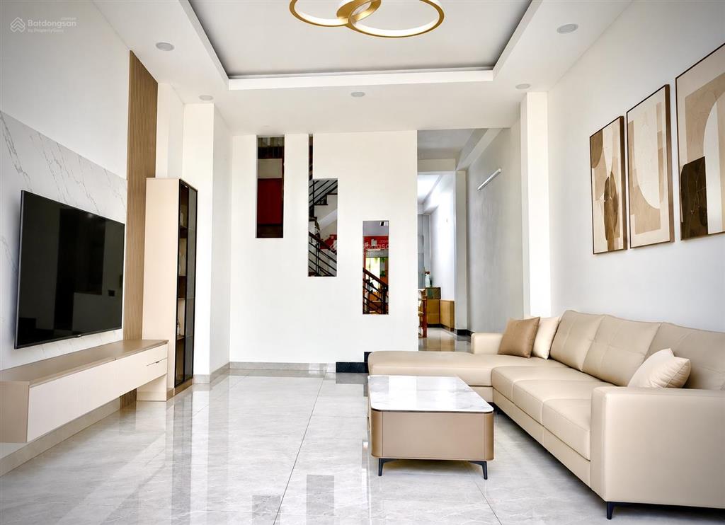 Nhà đẹp 4 tầng 95m2 đường nhựa 8m 5pn  nội thất cao cấp  hẻm 62 lâm văn bền  chỉ 10 tỷ tl