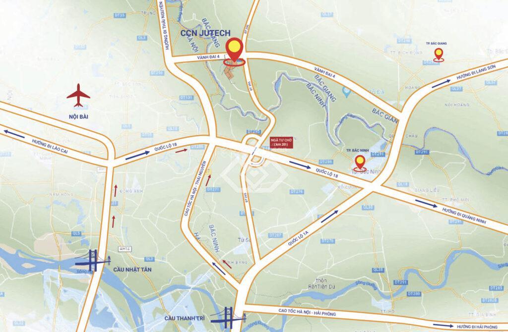 Chuyển nhượng đất ccn jutech bắc giang, diện tích linh hoạt 5.000  20.000m2