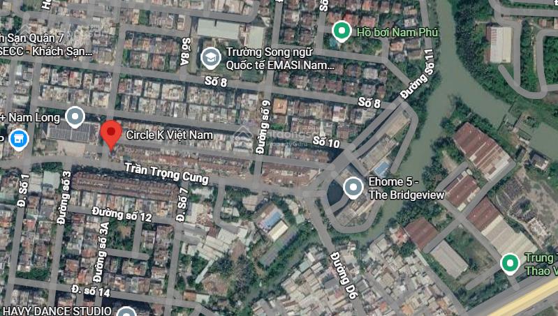 Nhà sát hẻm xe hơi  ngang 5m  khu nam long  trần trọng cung  nhỉnh 5 tỷ