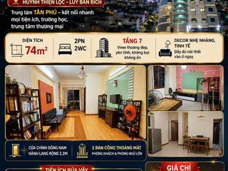 Bán cc view đẹp tại huỳnh thiện lộc, 3,6 tỷ, 73,9 m², tân phú, tp.hcm