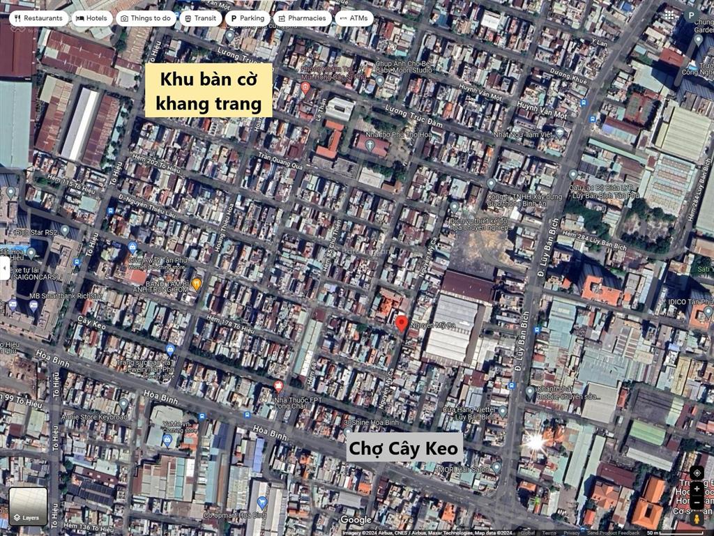 Bán nhà mặt tiền nguyễn mỹ ca, 14 tỷ, 4.7 x19 = 90m2, 1 tầng tiện xây mới, sát chợ cây keo