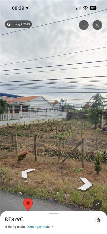 Bán đất mặt tiền full thổ cư đường tỉnh lộ 879c huyện chợ gạo tỉnh tiền giang, hướng tầm vu