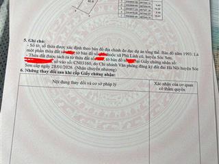 Bán 80.8m2 đất thổ cư vệ linh, phù linh, sóc sơn  đường nhựa 7m  sát võ nguyên giáp kéo dài