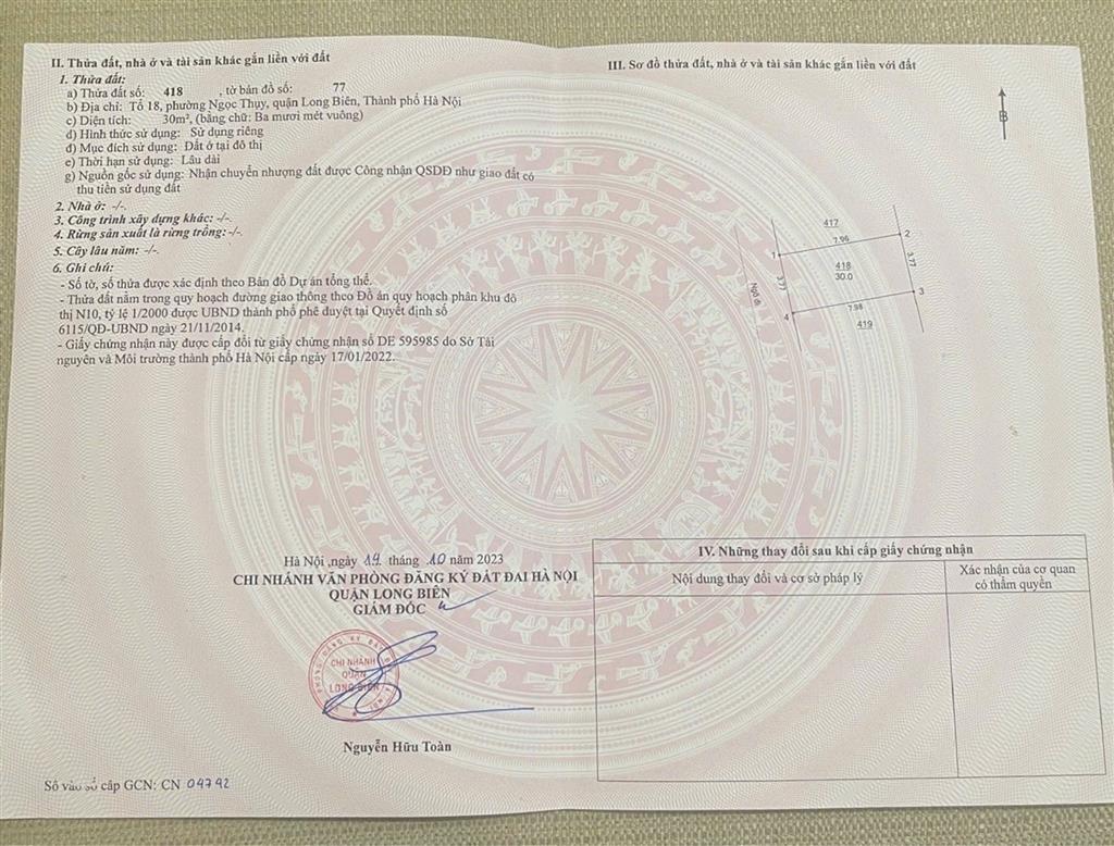 Nhà Ngọc Thụy 5 tầng 4.9 tỷ 30m gần ô tô,ngõ nông,sổ đỏ
