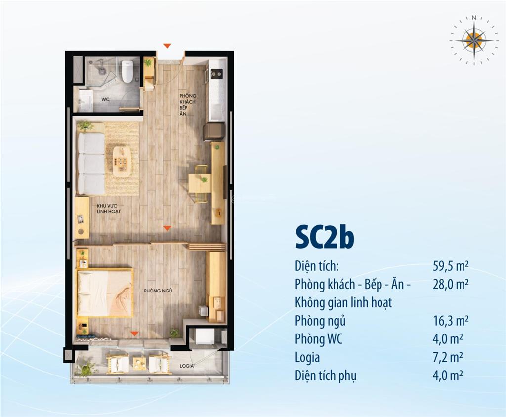 Căn hộ ttc plaza (trên aeon mall), giá từ 3 tỷ, đầy đủ nội thất cao cấp, bàn giao ngay