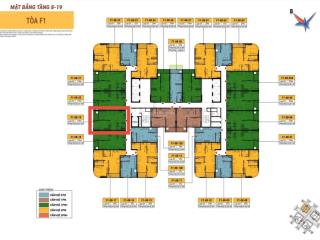 Fours tower  căn 1pn+ (53,81 m^2) tầng cao, tòa f1 chiết khấu 26,5% trong tháng này