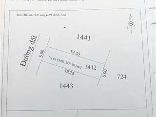 Bán đất 96.3m2, 490 triệu tại xã thanh phước, huyện gò dầu, tây ninh