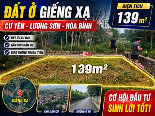 Đất ở xóm giếng xạ lương sơn hòa bình chủ cần bán gấp
