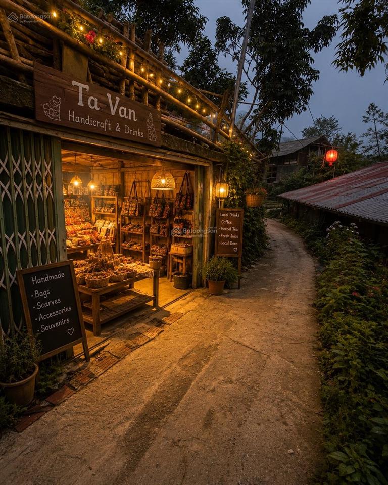 Bán nhà sàn view thung lũng mường hoa trung tâm bản tả van, sa pa tặng bản thiết kế trang trí