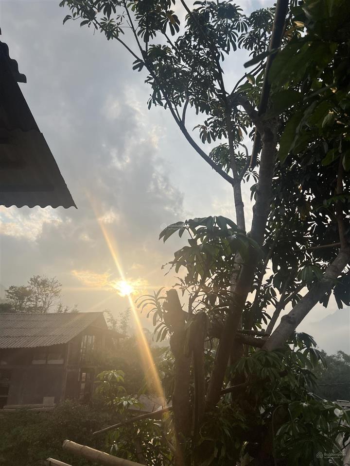 Bán nhà sàn view thung lũng mường hoa trung tâm bản tả van, sa pa tặng bản thiết kế trang trí