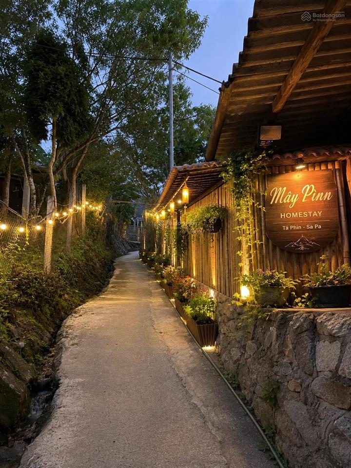 Bán nhà sàn view thung lũng mường hoa trung tâm bản tả van, sa pa tặng bản thiết kế trang trí