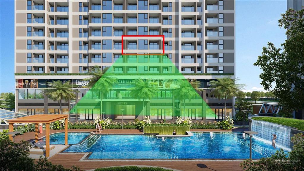 Bán căn 2 phòng ngủ  69m² view bể bơi giá 7,5 tỷ (giá áp dụng chính sách trả thẳng 70%)