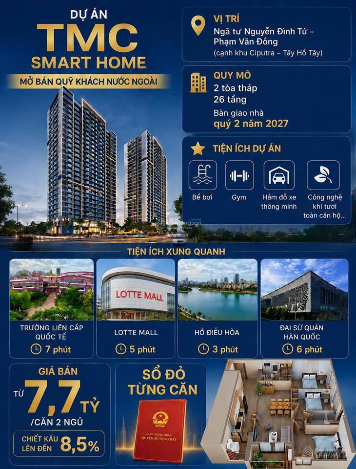 Phòng kinh doanh chủ đầu tư tmc smart home bán suất nội bộ chỉ 1,1 tỷ ký hợp đồng mua bán