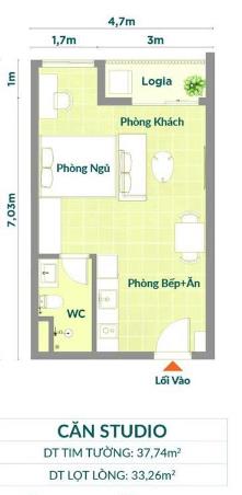 Bán căn hộ noxh k  home avenue, 1,32 tỷ, 70m2, 2pn, 2wc, giá tốt!