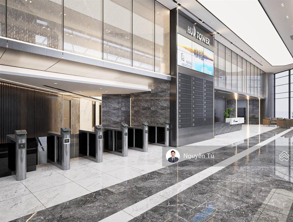 Chủ đầu tư hud tower  lê văn lương cho thuê văn phòng diện tích 330m2 (có cắt lẻ) nội thất đẹp