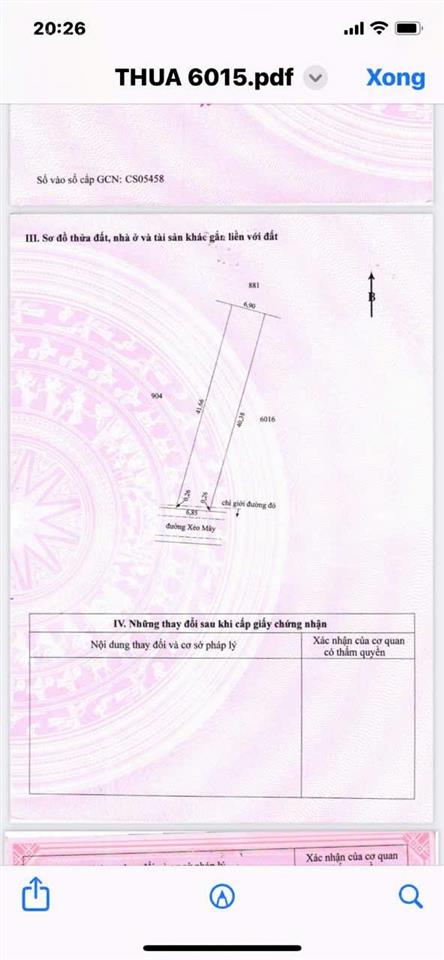 Bán đất đẹp tại khu 2, đường xẻo mây, 9 tỷ, 1123 m2, nhiều tiện ích