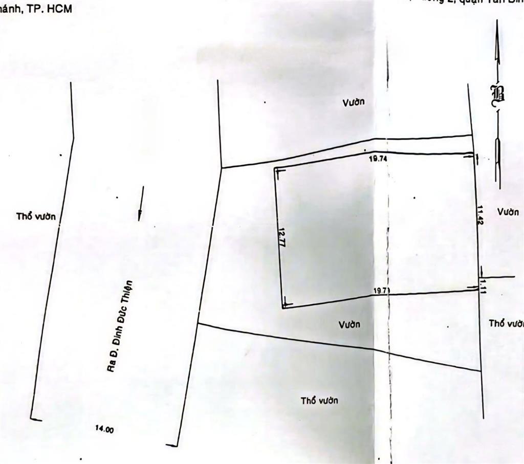 Bình chánh 480m2 đinh đức thiện, xây biệt thự vườn, chính chủ
