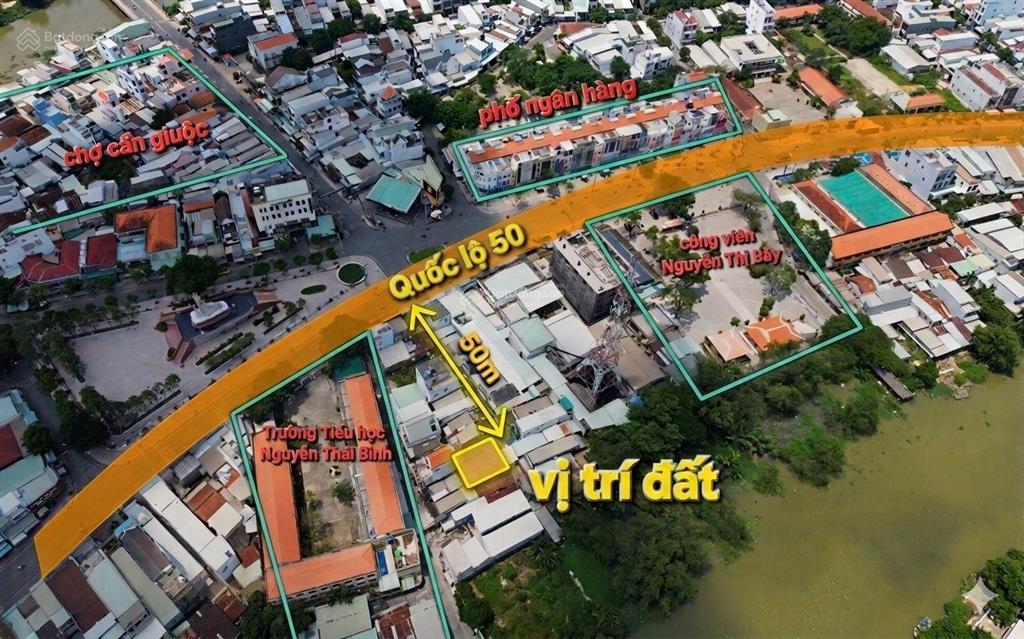 Đất cần giuộc, ngay tt hành chính, sổ hồng riêng 76m2 full thổ cư, giá chỉ 999 triệu