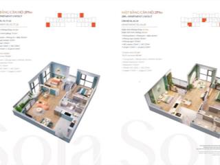 Bán căn lỗ căn 2pn 63m2 tại sola park  vinhomes smart city