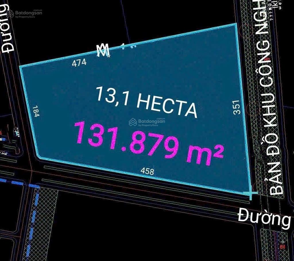 Bán đất kcn 131.879m2 bàu bàng, bình dương