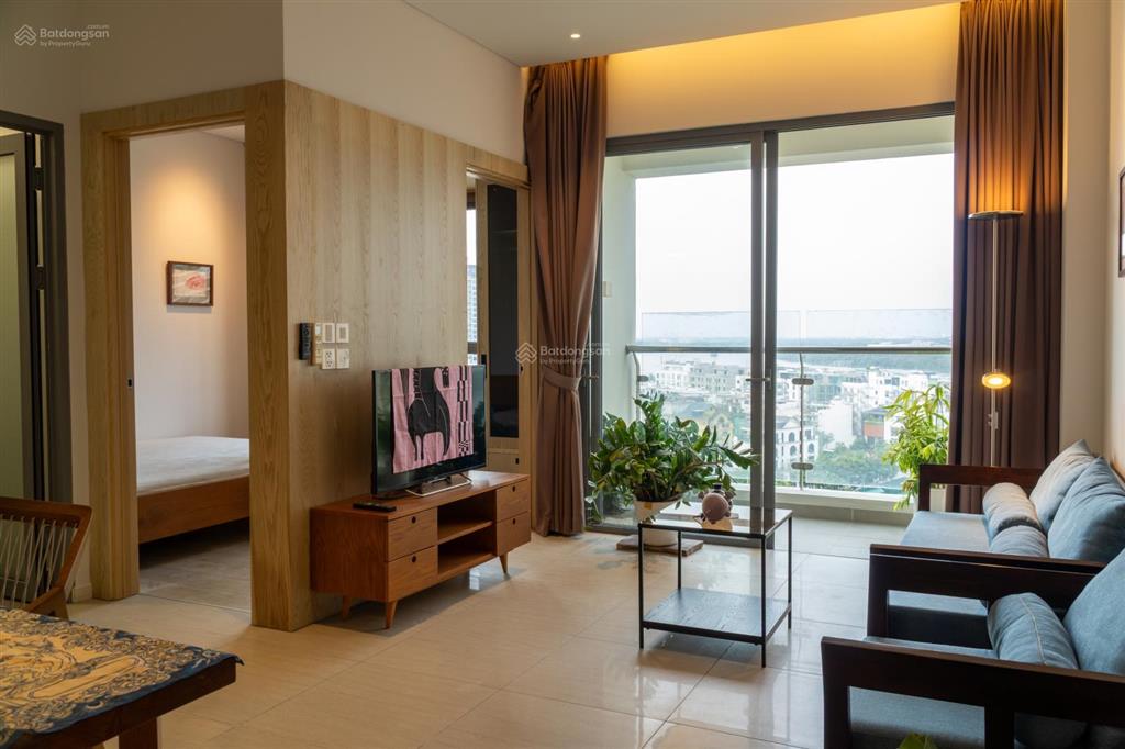 Cho thuê căn hộ đảo kim cương 1pn 1wc, 55m2  full nội thất  view nội khu + sông  giá 20tr/tháng